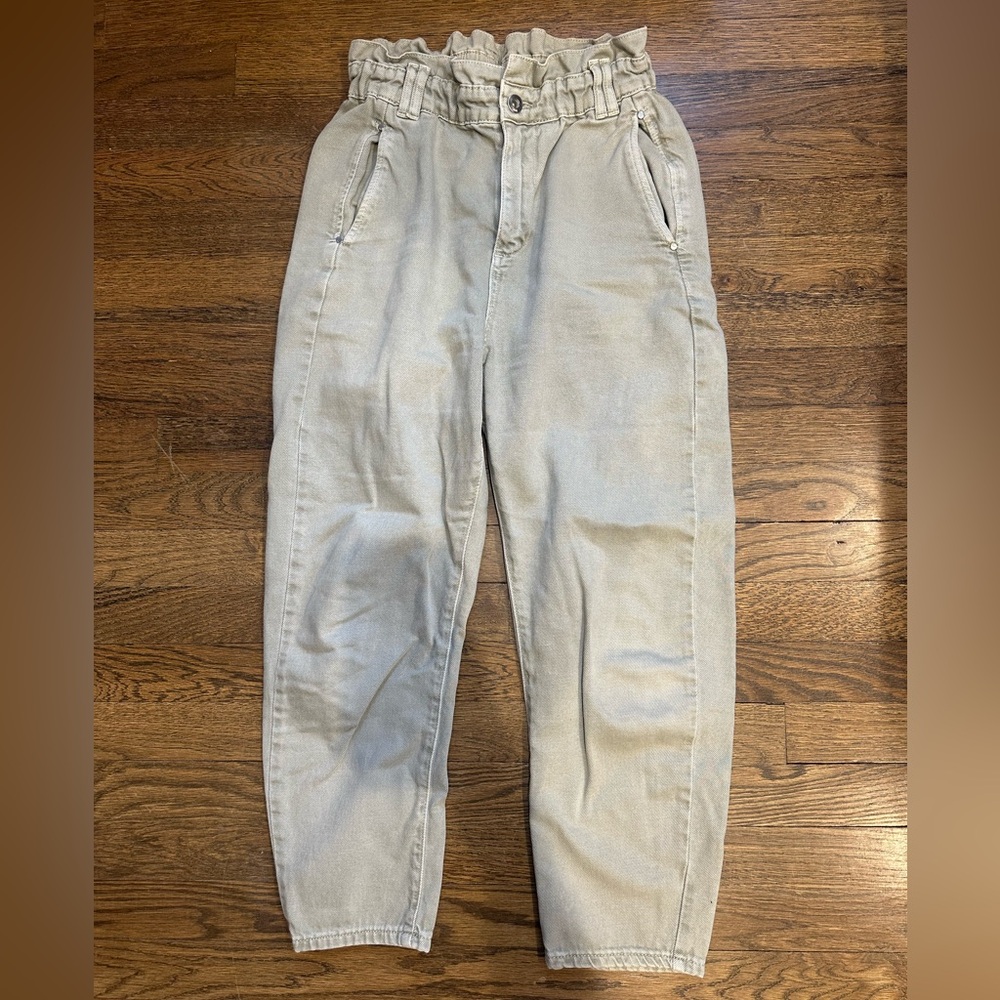 Zara Paperbag Waist Jeans